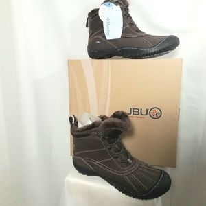 JBU brown weather ready boots with Microban